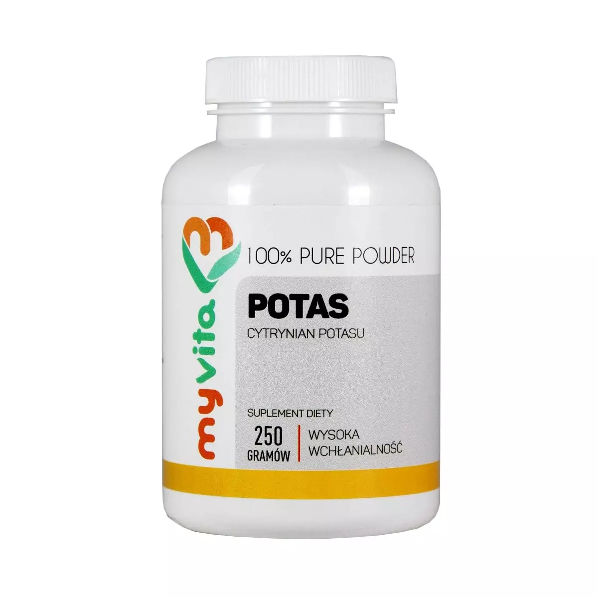 POTAS Cytrynian Potasu Proszek 250 g Myvita POTAS Cytrynian Potasu Proszek 250 g Myvita