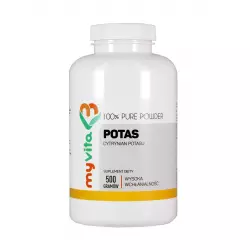 POTAS Cytrynian Potasu Proszek 500 g Myvita