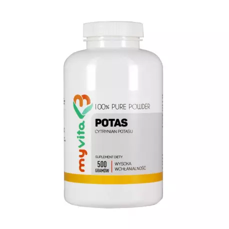 POTAS Cytrynian Potasu Proszek 500 g Myvita