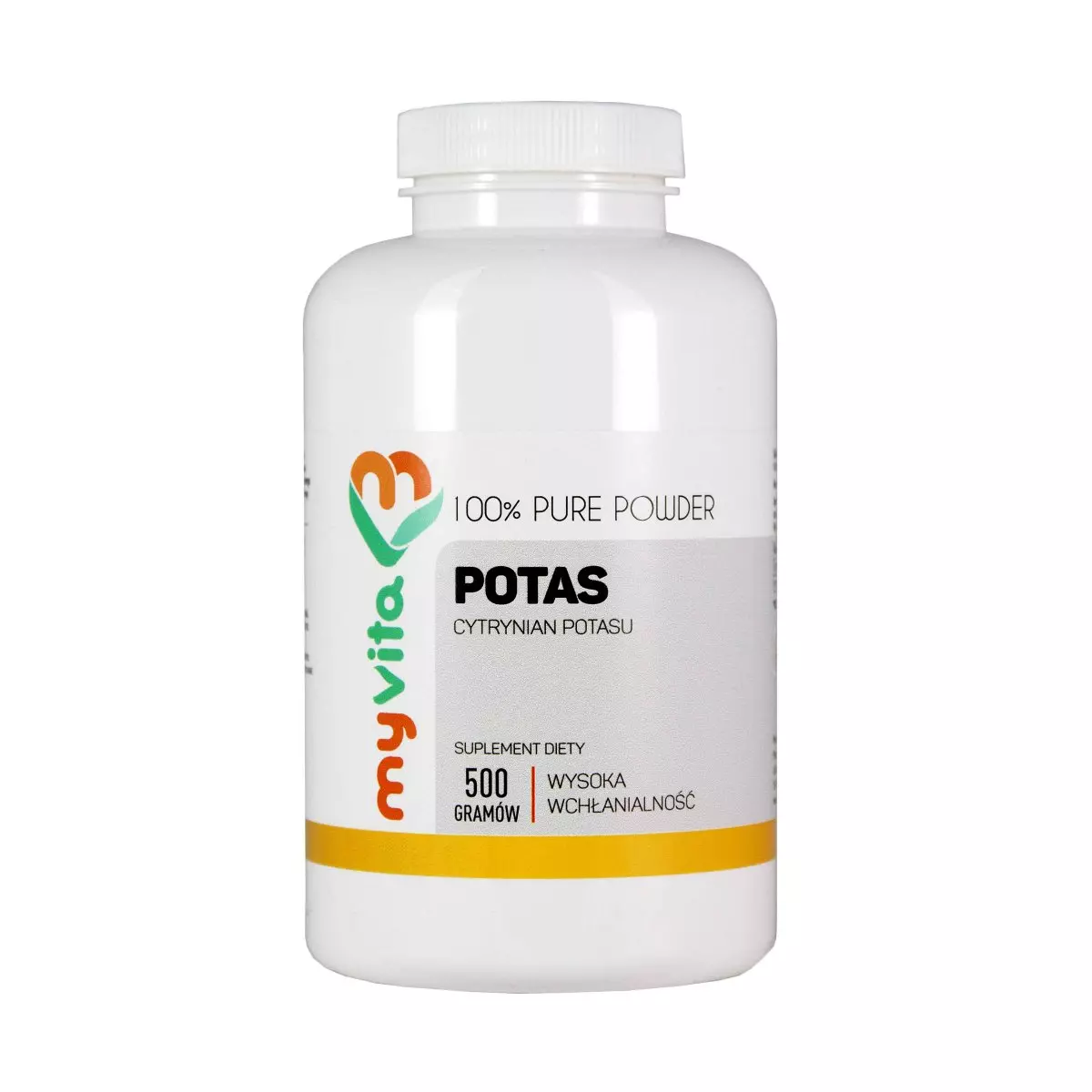 POTAS Cytrynian Potasu Proszek 500 g Myvita POTAS Cytrynian Potasu Proszek 500 g Myvita