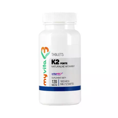 Witamina K2 MK-7 z Natto 100 mcg FORTE (120 tab) Myvita