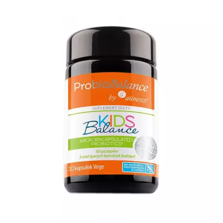 Probiotyk dla Dzieci ProbioBalance KIDS Balance 5mld (30kaps) Aliness