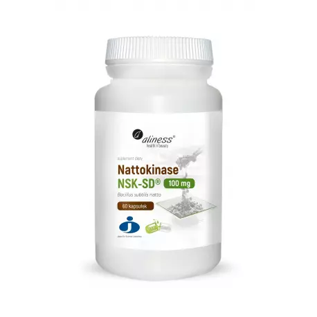 Nattokinase NSK-SD® 100mg (60kaps) Nattokinaza Aliness