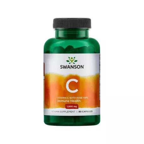 Witamina C 1000 mg z Dziką Różą (90 kaps) Swanson