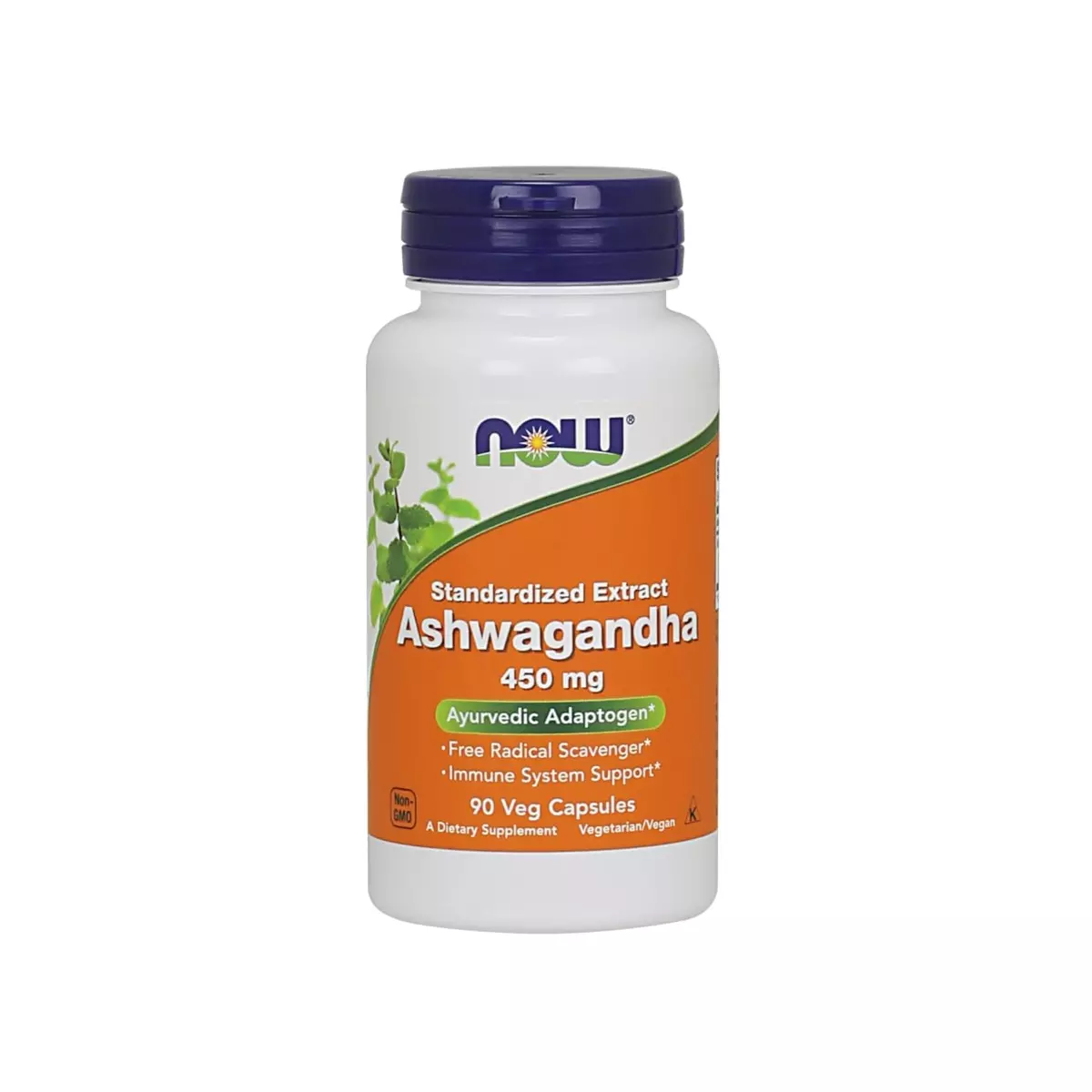 Ashwagandha 450 mg (90 kaps) Ekstrakt 2.5 % Now Foods Ashwagandha 450 mg (90 kaps) Ekstrakt 2.5 % Now Foods