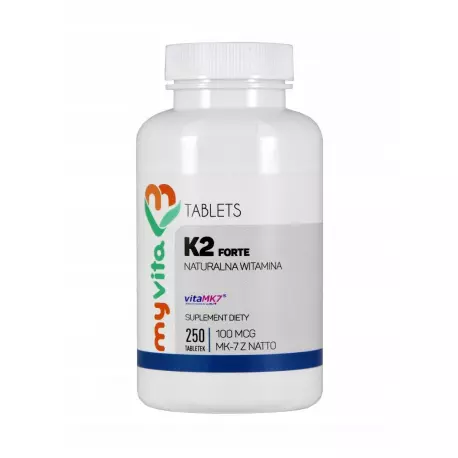 Witamina K2 MK-7 z Natto 100 mcg Forte (250 tab) Myvita