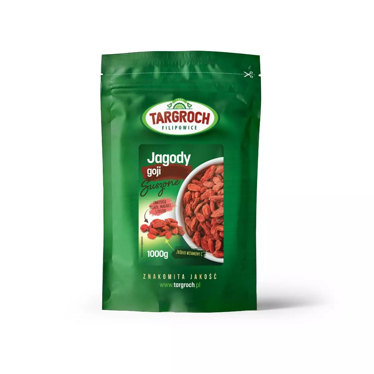 Jagody Goji Suszone Premium 1kg Targroch Jagody Goji Suszone Premium 1kg Targroch