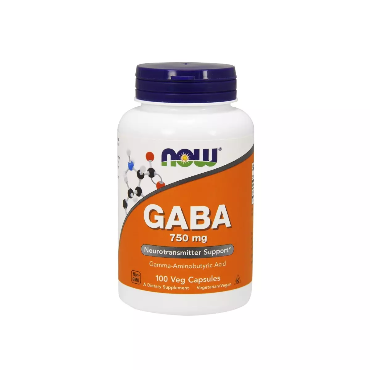 GABA Kwas Gamma-Aminomasłowy 750mg (100kaps) Now Foods GABA Kwas Gamma-Aminomasłowy 750mg (100kaps) Now Foods