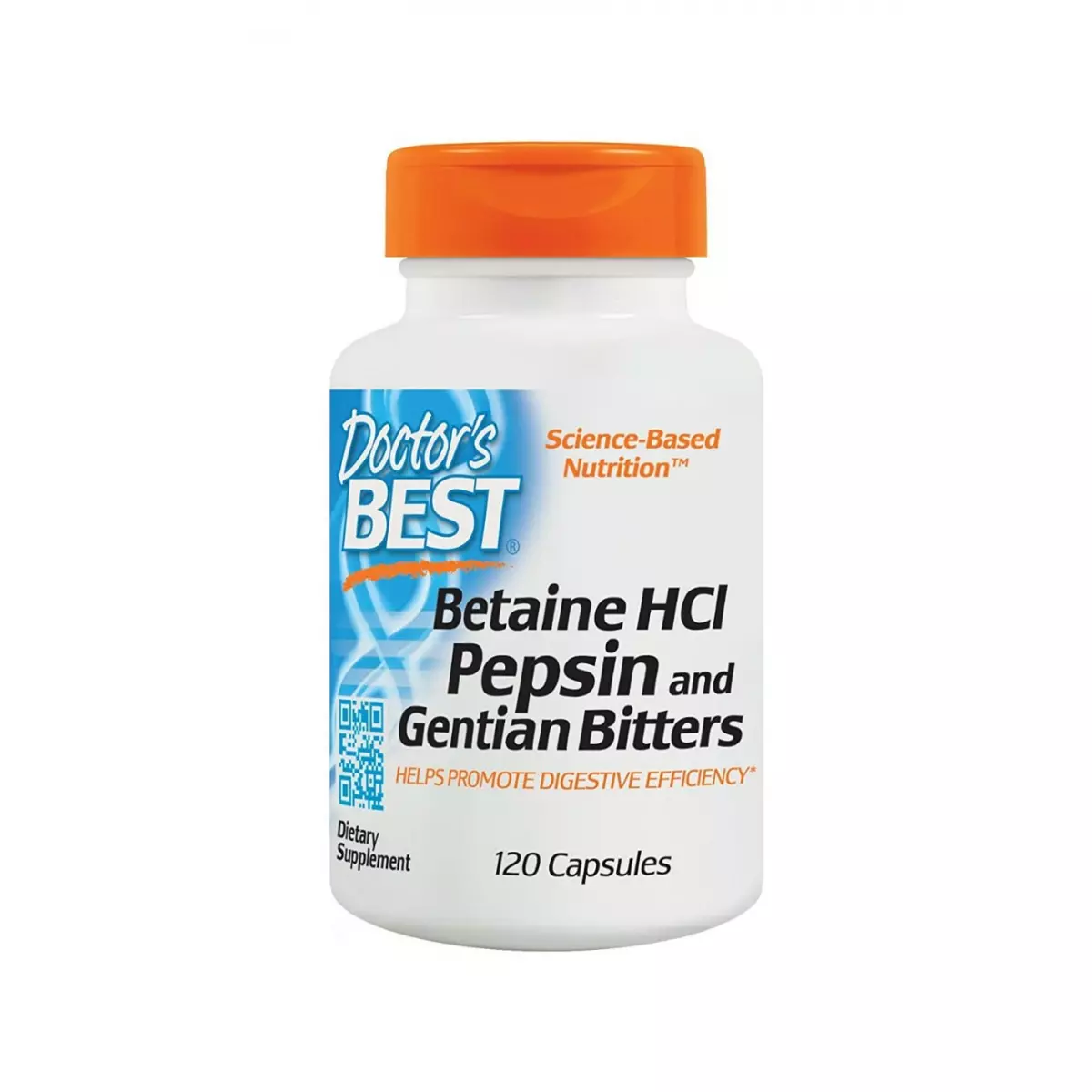 Betaina HCL Pepsyna i Goryczka (120 kaps) Doctor's Best Betaina HCL Pepsyna i Goryczka (120 kaps) Doctor's Best