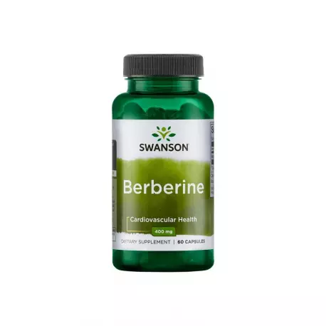 Berberine Berberyna HCL 400mg (60kaps) Cukrzyca Swanson