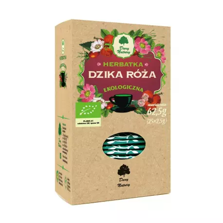 Dzika Róża EKO 25 x 2,5 g Herbata Dary Natury