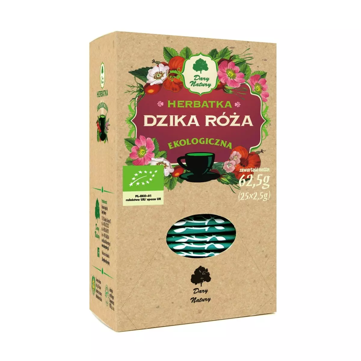 Dzika Róża EKO 25 x 2,5 g Herbata Dary Natury Dzika Róża EKO 25 x 2,5 g Herbata Dary Natury