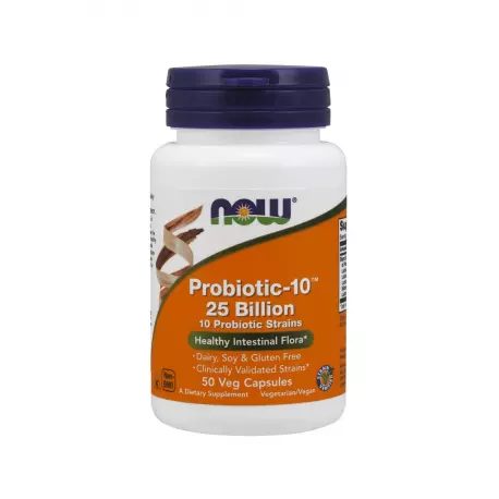 Probiotic-10 25 Billion (50 kaps) Probiotyk Now Foods
