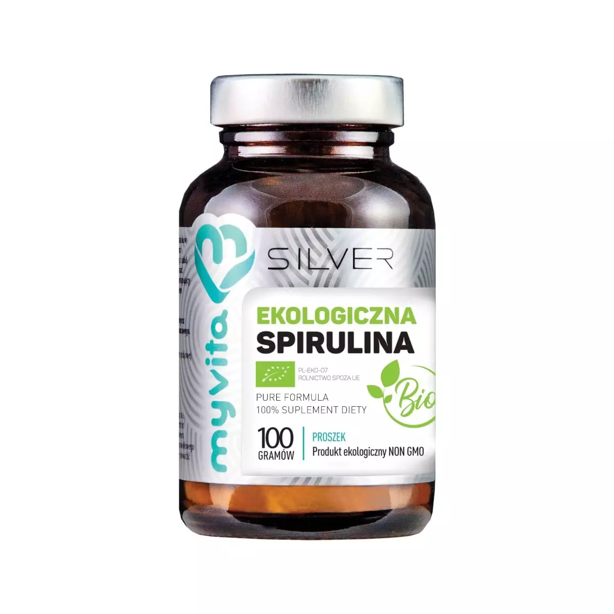 Spirulina Platensis BIO Proszek 100 g Silver MyVita Spirulina Platensis BIO Proszek 100 g Silver MyVita