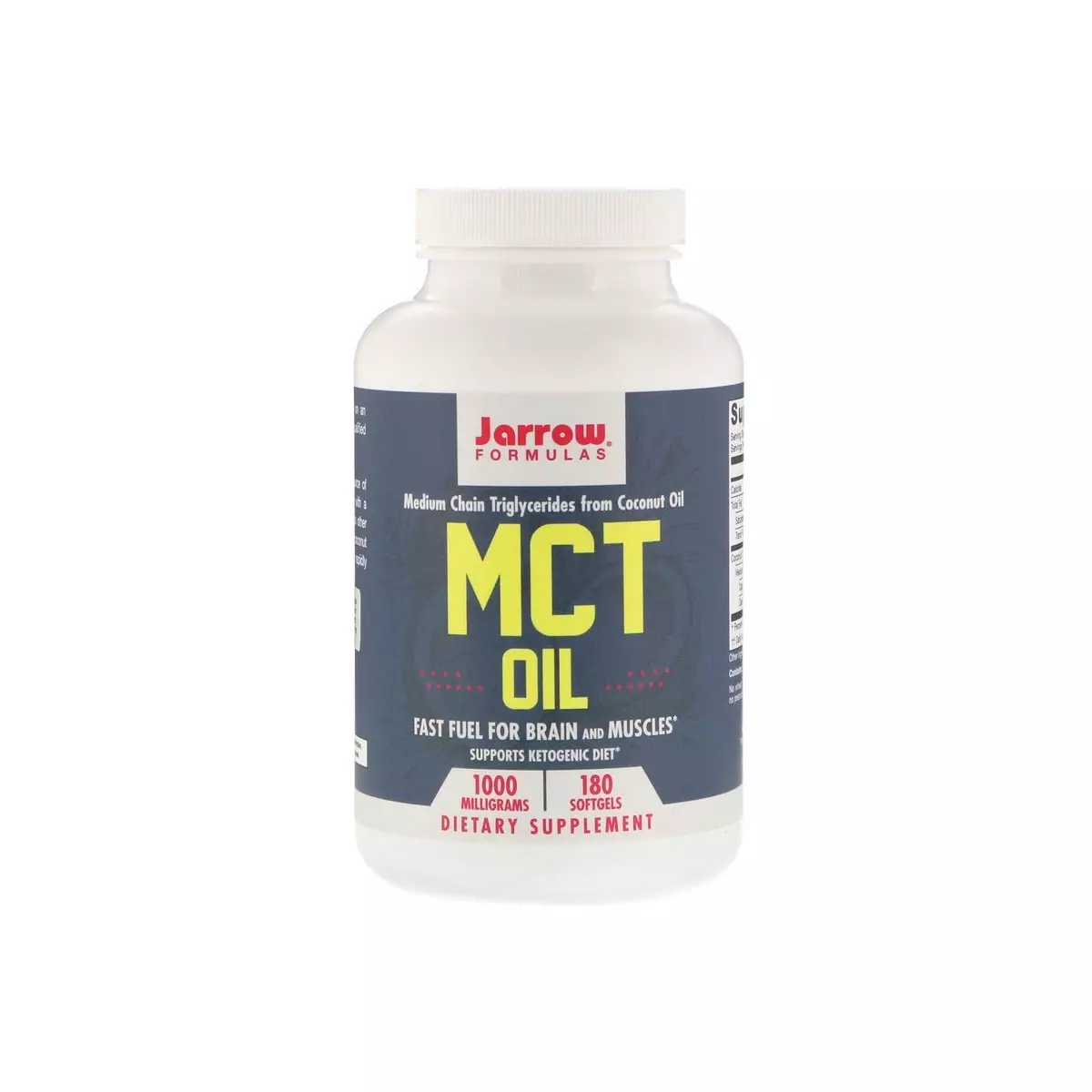 Olej MCT 1000 mg (180 sgels) Dieta Ketogeniczna Jarrow Formulas Olej MCT 1000 mg (180 sgels) Dieta Ketogeniczna Jarrow Formulas