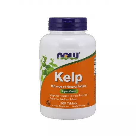 Kelp 150mcg (200 tab) Naturalny Jod Now Foods