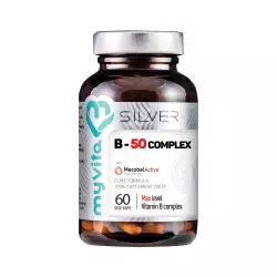 Witamina B-COMPLEX B-50 MAX (60 kaps) Silver MyVita