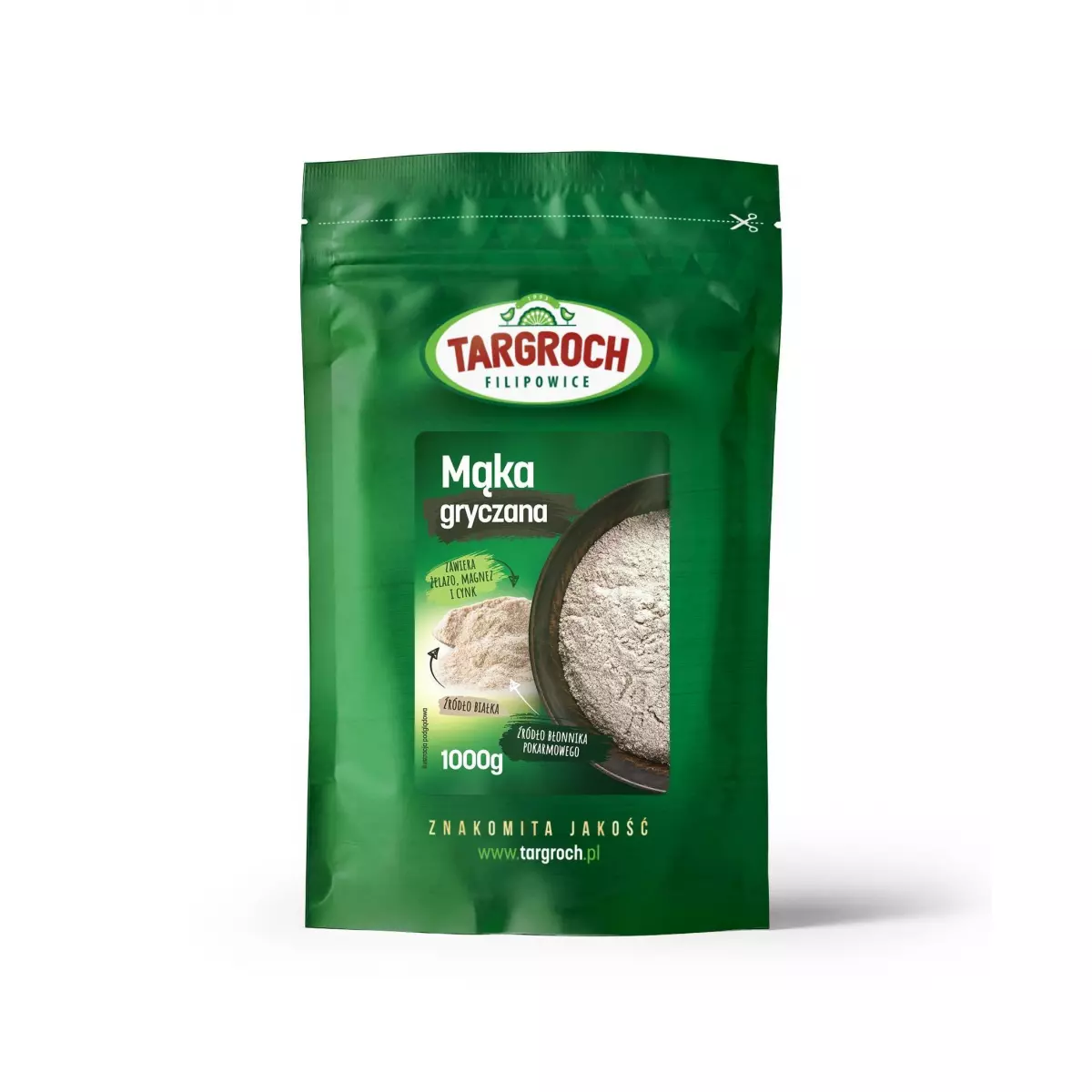Mąka Gryczana Bezglutenowa 1 kg Targroch Mąka Gryczana Bezglutenowa 1 kg Targroch