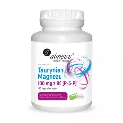 Taurynian Magnezu 100 mg + Witamina B6 (100 kaps) Aliness