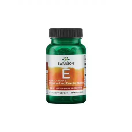 Naturalna Witamina E 400 IU D-Alfa Tokoferol (100 sgels) Swanson