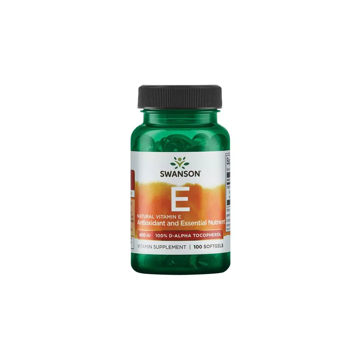 Naturalna Witamina E 400 IU D-Alfa Tokoferol (100 sgels) Swanson Naturalna Witamina E 400 IU D-Alfa Tokoferol (100 sgels) Swanson