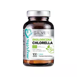 Chlorella Vulgaris Ekologiczna 100% BIO Proszek 100 g Silver MyVita