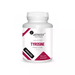 Tyrosine N-acetyl-Tyrosine Tyrozyna 500 mg (100 kaps) Aminokwasy Aliness