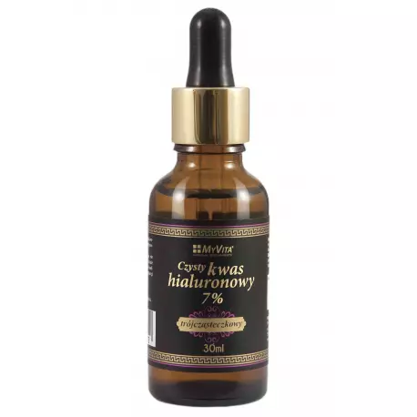 Czysty Kwas Hialuronowy 7% 30 ml trójcząsteczkowy Myvita