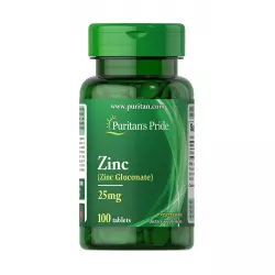 Cynk 25mg (100 tab) Glukonian Cynku Puritan's Pride