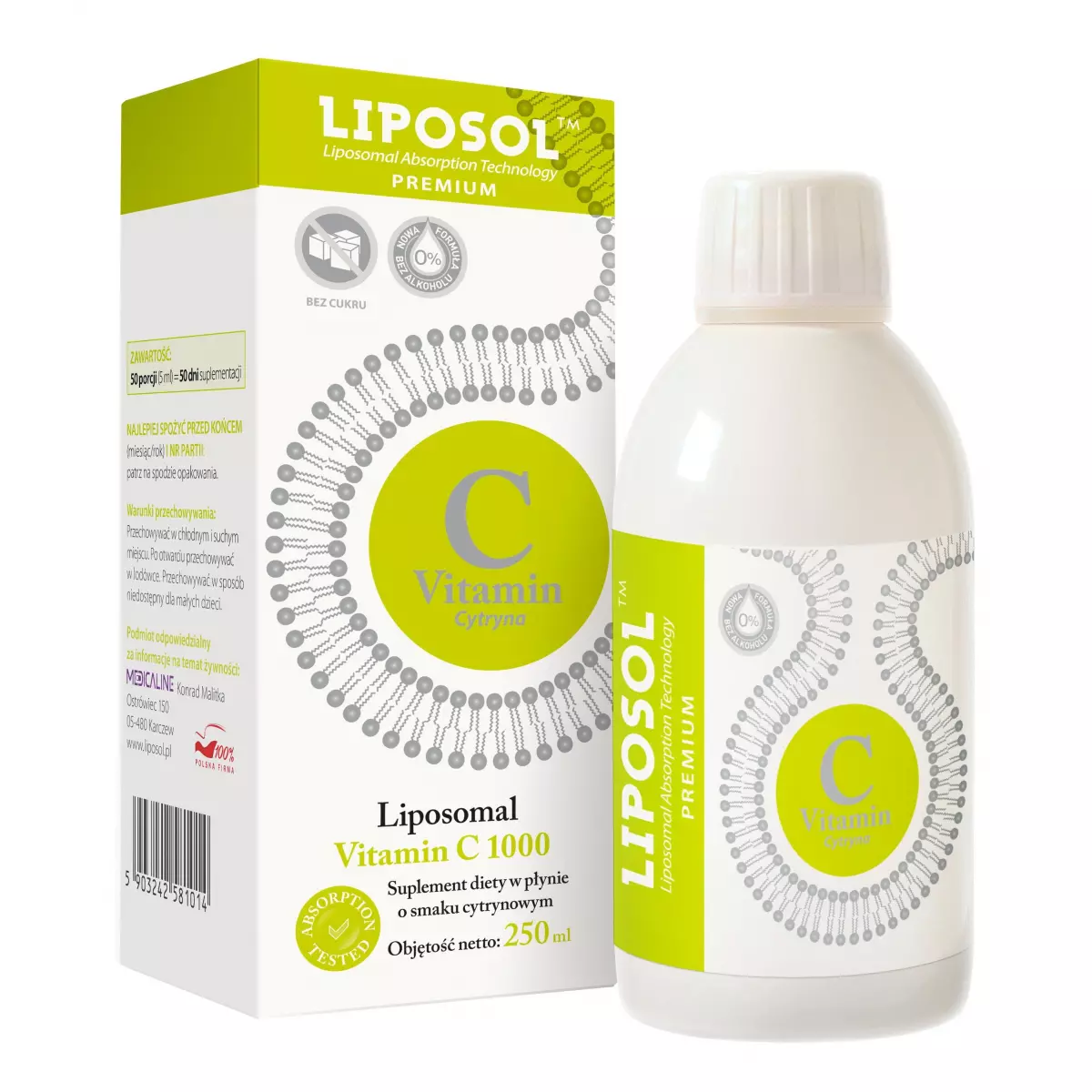 Liposomalna Witamina C 1000 Buforowana 250ml Liposol Liposomalna Witamina C 1000 Buforowana 250ml Liposol
