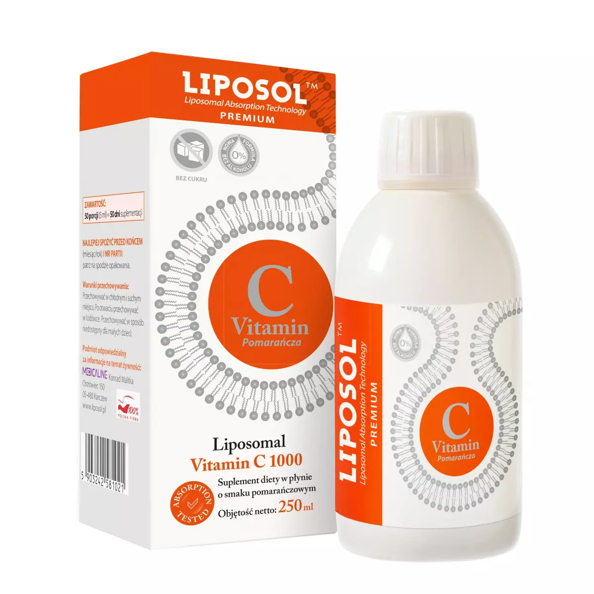 Liposomalna Witamina C 1000 Buforowana 250ml Liposol Liposomalna Witamina C 1000 Buforowana 250ml Liposol