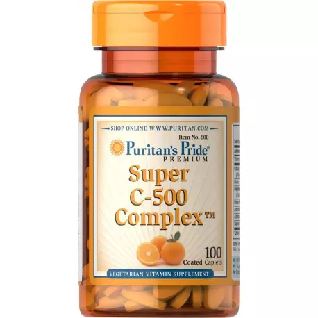 Witamina C-500 mg Bioflawonoidy Cytrusowe + Dzika Róża (100tab) Puritan's Pride