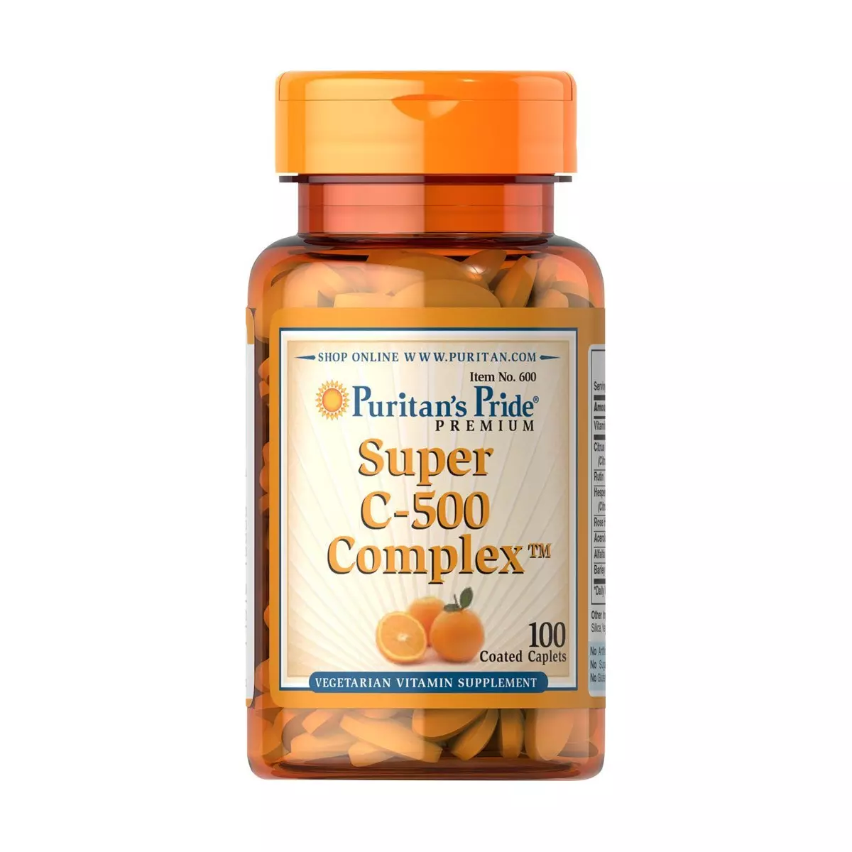Witamina C-500 mg Bioflawonoidy Cytrusowe + Dzika Róża (100tab) Puritan's Pride Witamina C-500 mg Bioflawonoidy Cytrusowe + Dzika Róża (100tab) Puritan's Pride