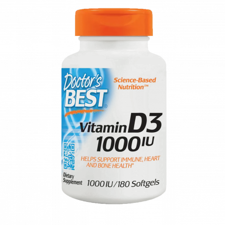 Witamina D3 1000 IU (180 kaps) Doctor's Best