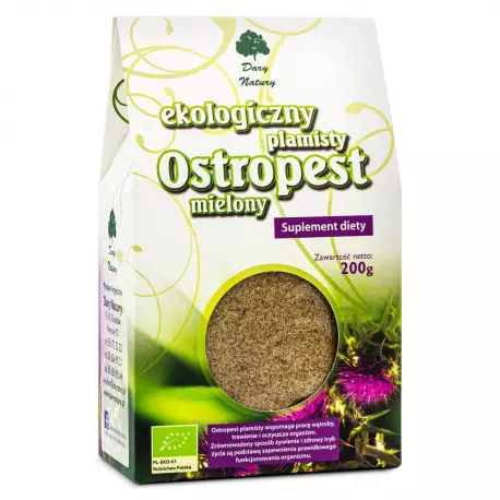 Ostropest Plamisty Mielony EKO 200 g - Suplement Diety Dary Natury