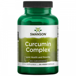 Curcumin Complex 700 mg Kurkumina + Piperyna Bioperine (120 vcaps) Swanson