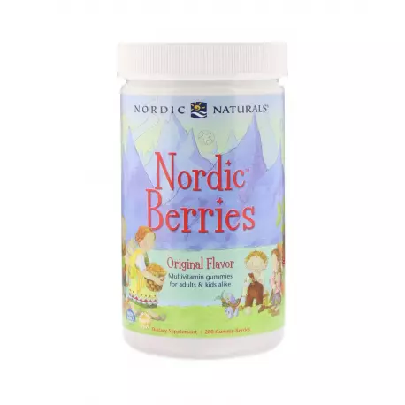 Nordic Berries Multiwitaminy dla Dzieci i Dorosłych (200 żelków) Nordic Naturals