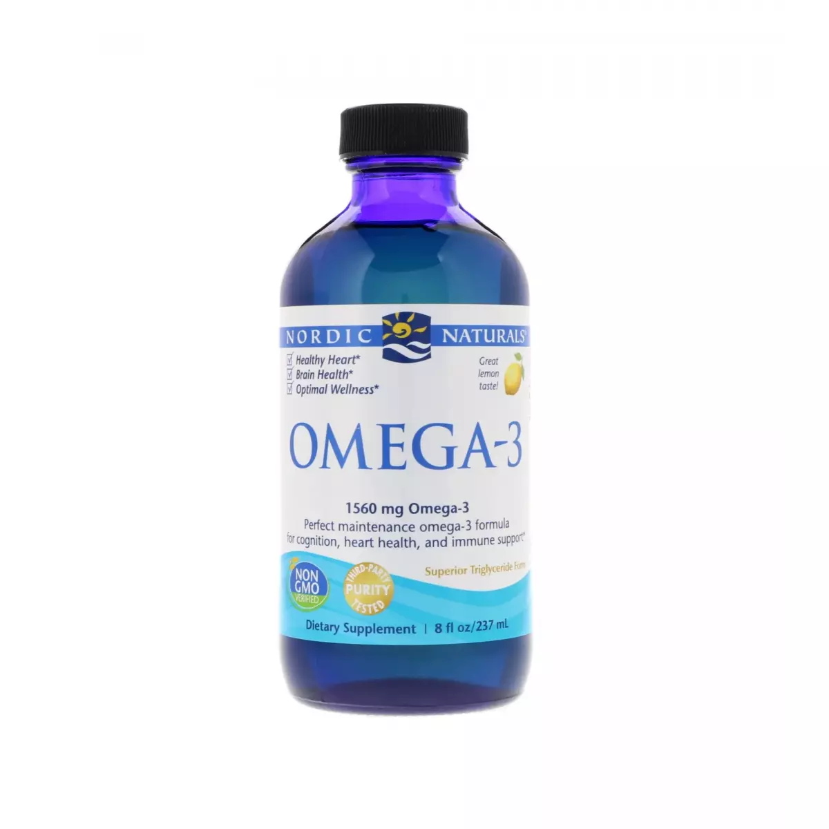 Omega-3 1560 mg Cytrynowy EPA DHA Naturalny Olej z Ryb Głębinowych 237 ml Nordic Naturals Omega-3 1560 mg Cytrynowy EPA DHA Naturalny Olej z Ryb Głębinowych 237 ml Nordic Naturals