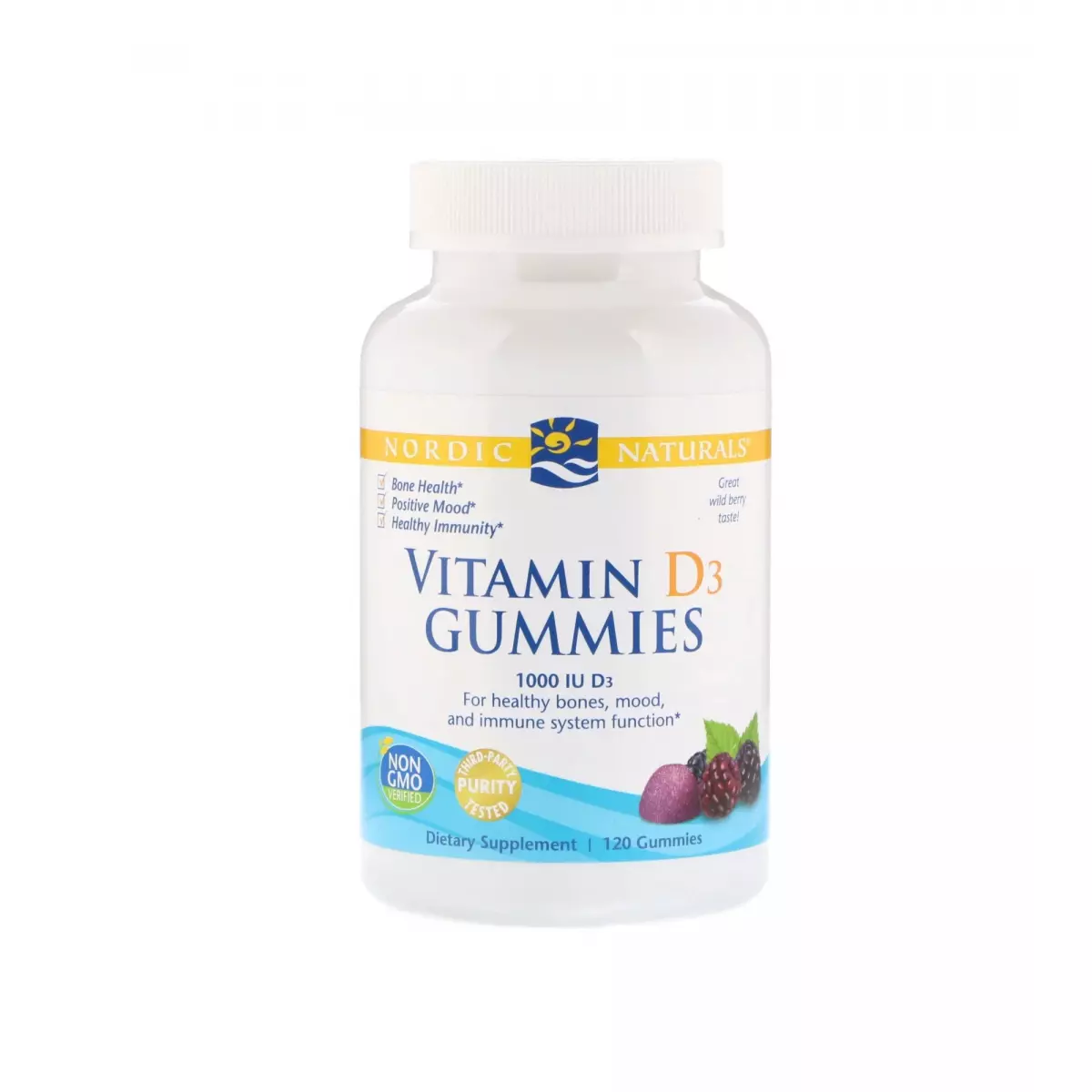Vitamin D3 Gummies 1000 IU Witamina D3 (120 żelków) Nordic Naturals Vitamin D3 Gummies 1000 IU Witamina D3 (120 żelków) Nordic Naturals