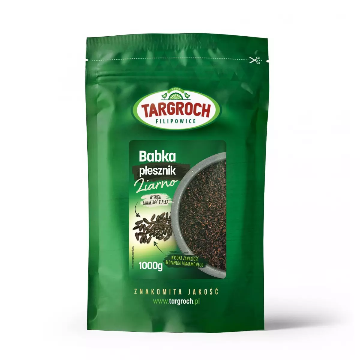 Babka Płesznik Ziarno 1 kg Błonnik Targroch Babka Płesznik Ziarno 1 kg Błonnik Targroch