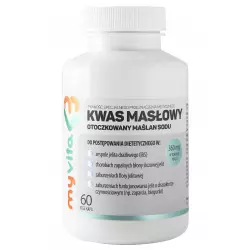 Kwas Masłowy Otoczkowany Maślan Sodu 360 mg (60 kaps) MyVita