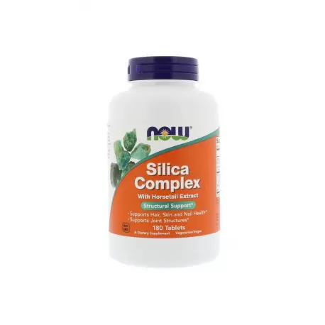 Silica Complex (180 tab) Krzem Bor Mangan Bentonit Now Foods