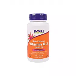 Witamina D3 1000 IU (180 sgels) Now Foods