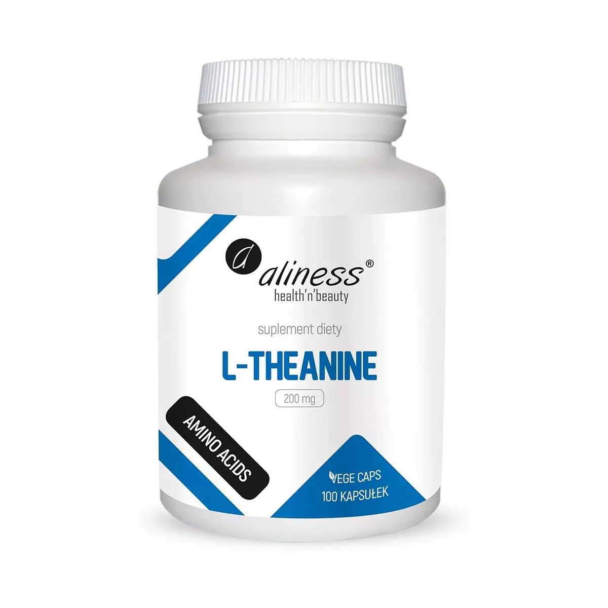 L-Theanine L-teanina 200 mg (100 kaps) Aminokwasy Aliness L-Theanine L-teanina 200 mg (100 kaps) Aminokwasy Aliness
