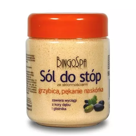 Sól do Stóp ze skłonnościami do Grzybicy i Pękania Naskórka 550g BINGOSPA