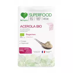 Acerola Bio SuperFood Proszek 200 g BeOrganic