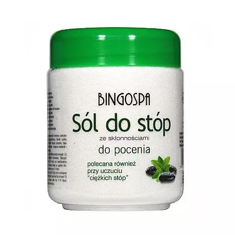 Sól do Stóp ze skłonnościami do Pocenia (Polecana Przy Uczuciu Ciężkich Stóp) 550 g BingoSpa