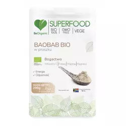 Baobab Bio SuperFood Proszek 200 g BeOrganic