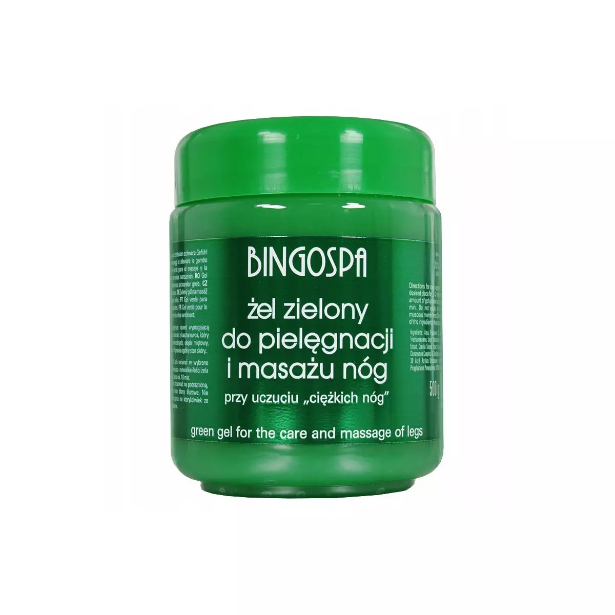Bingo Gel Zielony do Masażu i Wcierania 500g BINGO Bingo Gel Zielony do Masażu i Wcierania 500g BINGO