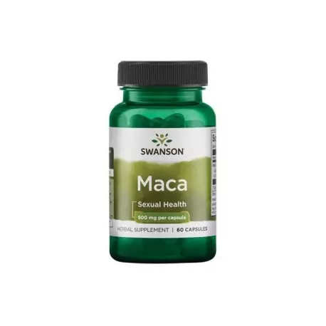 Maca Korzeń Ekstrakt 4:1 500 mg (60 kaps) Swanson